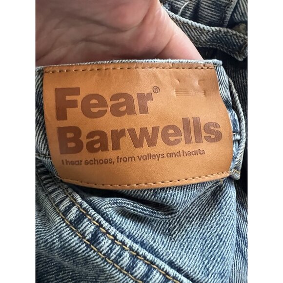 FEAR BARWELLS barrel retro hipster streetwear blue jeans 30x28 baggy loungewear - Picture 5 of 12